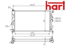 COOLANT RADIATOR 603 491 HART