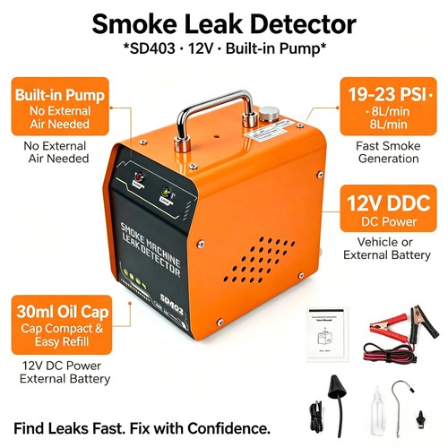 Evap machine car smoke - smoke, leak