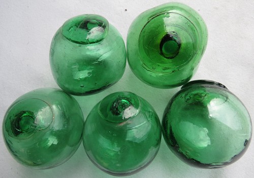 Asian blown glass fishing - blown,