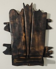 Handmade Wooden Whiskey Wine Rustic Rack