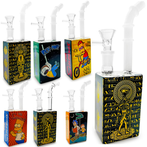 Novelty glass hookah pipe - glass,