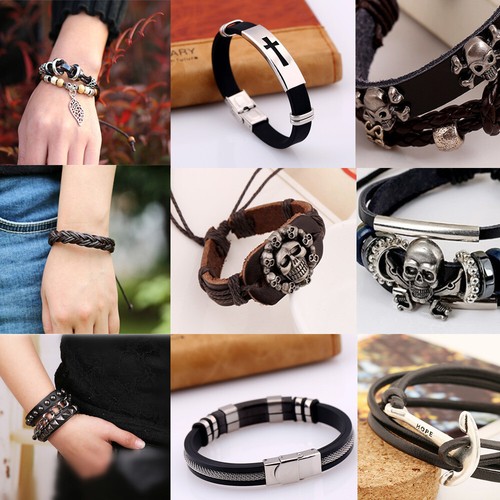 Black adjustable leather - black,