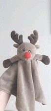 Matalan Reindeer Comforter Baby Blankie Soother Red Nose Rudolph Plush Soft Toy
