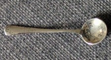 1947 Birmingham Hallmarked Sterling Silver Condiment Mustard Spoon 2.7g.