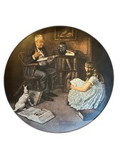 Edwin M Knowles, Norman Rockwell Fine China "The Storyteller" Collectors Plate  