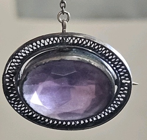 Antique silver paste - antique, brooch