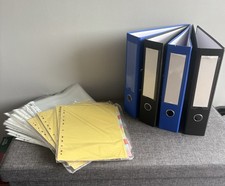 Ring Binder Bundle A4 Folders with Dividers & Poly Pockets Office School Set