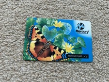 Mercury Communications £2 Mercurycard Phone Card Butterfly