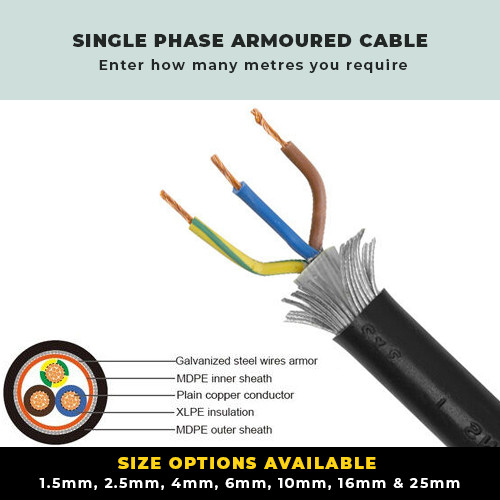 Armoured cable coloured - cable,