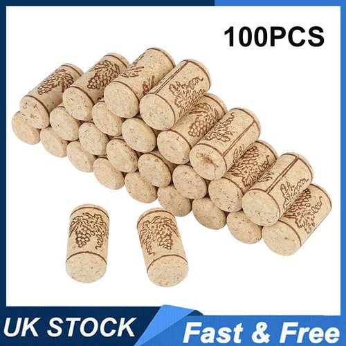 100x natural straight corks - natural,