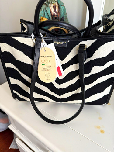 Viola castellani zebra tote - zebra,