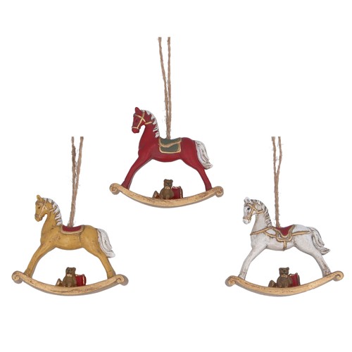 Rocking horse christmas - christmas, tree