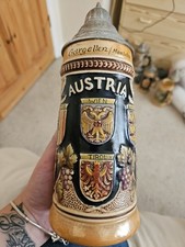Large Austrian Stien Featuring Various Coat of Arms of Austria.