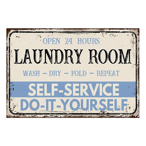 Metal sign plaque hours - plaque,