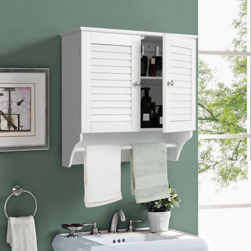 Wall mounted double louvered - mounted,