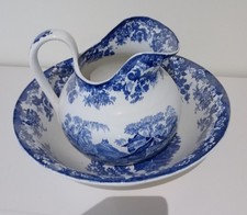 Vintage Minton china wash stand set  - bowl, jug, chamber pot, soap dish etc