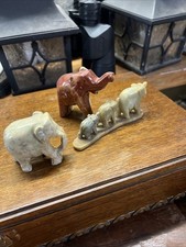 Set of 3 Vintage Onyx Faux