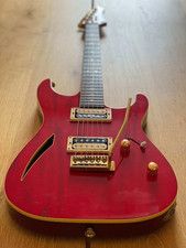 Charvel Japan CDT-80 Semi Hollowbody 1991 See Through Cherry Red RARE model