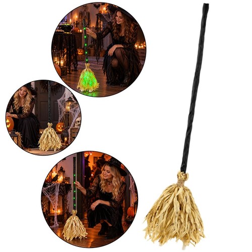 Animated witch broomstick - animated,