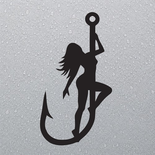 Fishing angler vinyl decal - angler,
