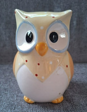 Hand-Painted Ceramic Owl Money