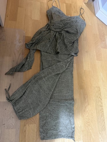 Zara green asymmetric draped - zara,
