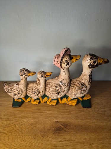 Vintage cast iron duck - iron,