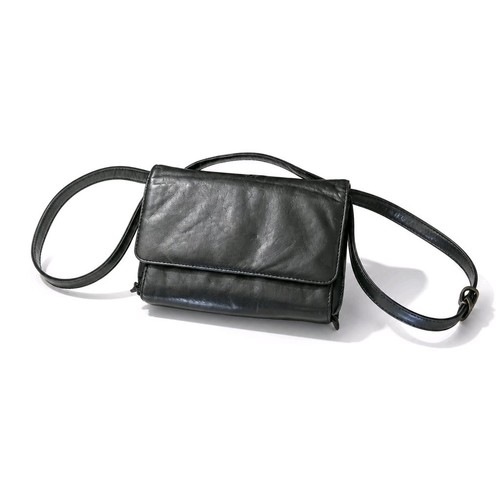 Coletta genuine black leather - genuine,