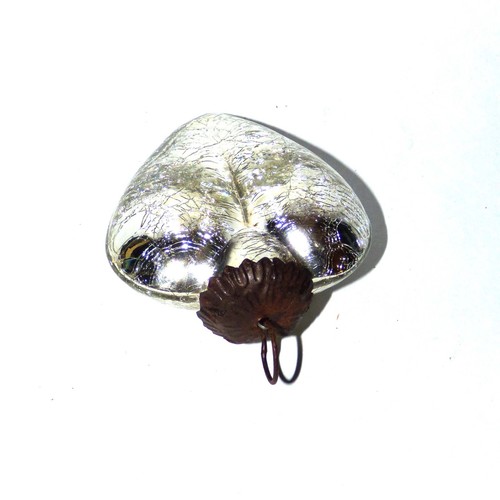 Antique mercury glass heart - antique,
