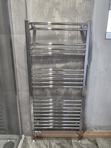 Heated chrome towel - heated,
