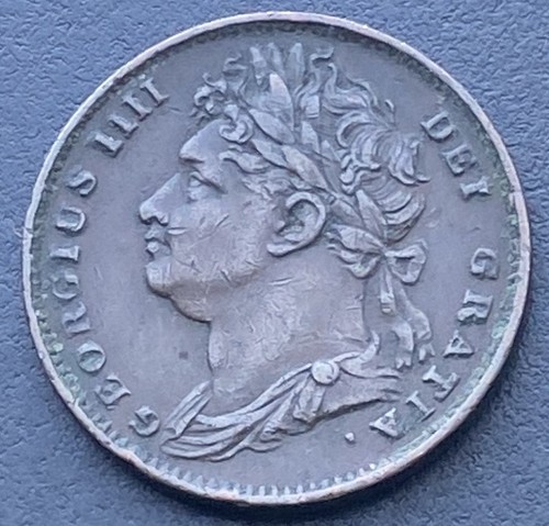 1822 george farthing coin - farthing,
