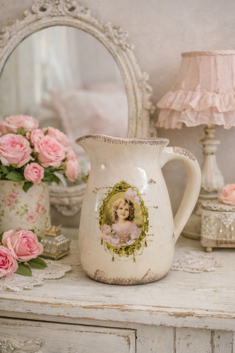 Vintage shabby chic - vintage, pink