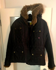 Belstaff  Fur Trim hoded Ladies Jacket Size 14