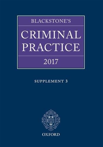 Blackstone criminal practice - criminal,
