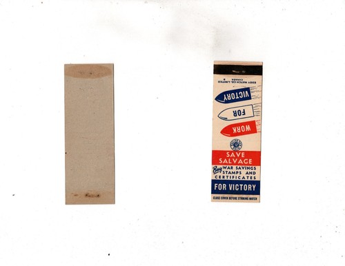 Vintage matchcover save - matchcover,