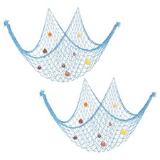 Fishing Net Decor, 2 Pack 80"