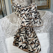 Vintage Neck Scarf By Richard Allen Pure Silk Hand Rolled Edges.