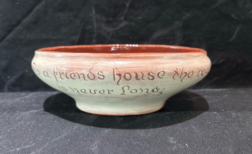 Vtg red ware motto - red,