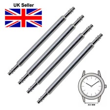 Premium Watch Strap Spring Bars Pins -4x Standard 1.8mm Diameter Stainless Steel