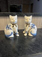 Pair Of Blue Transferware