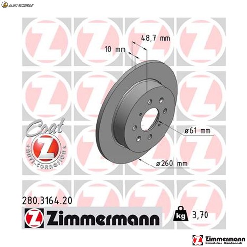 Brake discs 280 3164 for - 2x, 280.3164.20