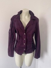 BIBA purple steampunk jacket blazer size 42  UK 14  collared fitted woman's cr25