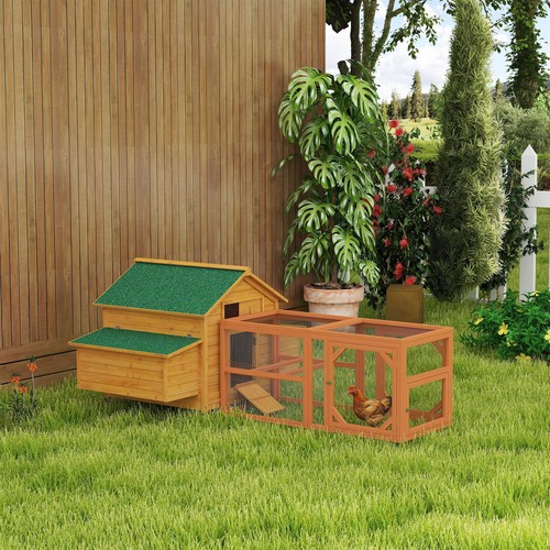 Piece chicken coop and - chicken, run