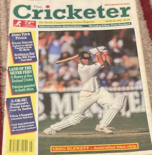 Cricketer magazine march 1995 - magazine,