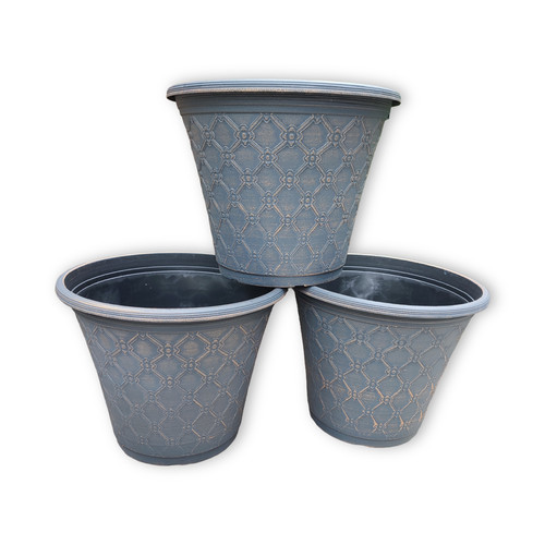 Plant pots grey brushed bronze - plant,