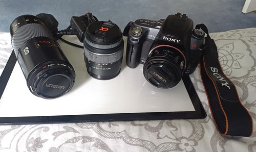 Sony a550 dslr with - sony,