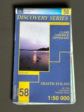 Ordnance Survey of Ireland 1:50 000 map  no 58, Clare, Limerick & Tipperary