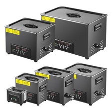 CREWORKS 0.8L-30L Ultrasonic Cleaner Titanium Steel with Degas & Gentle Mode