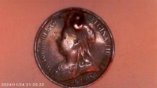 1896 UK Half Penny Coin