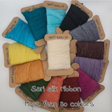 Sari silk ribbon sold per - ,